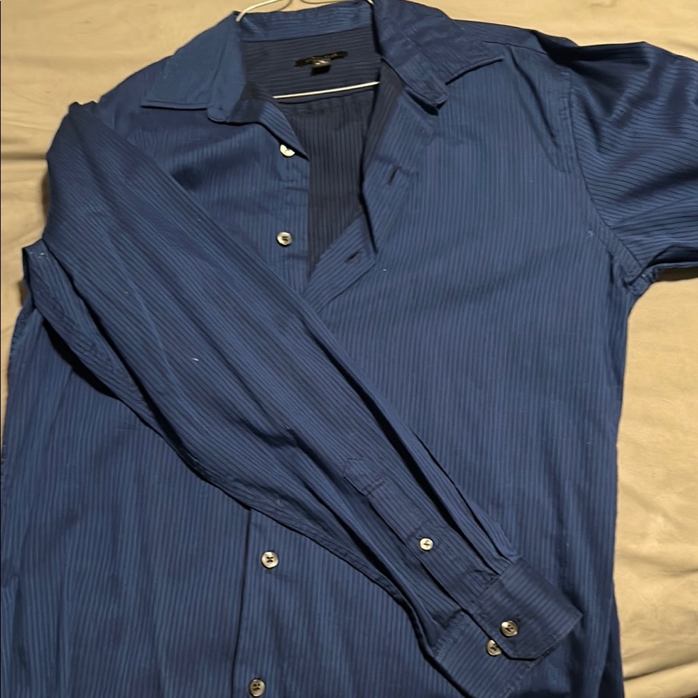 Van Heusen Blue Casual Button Down Shirt